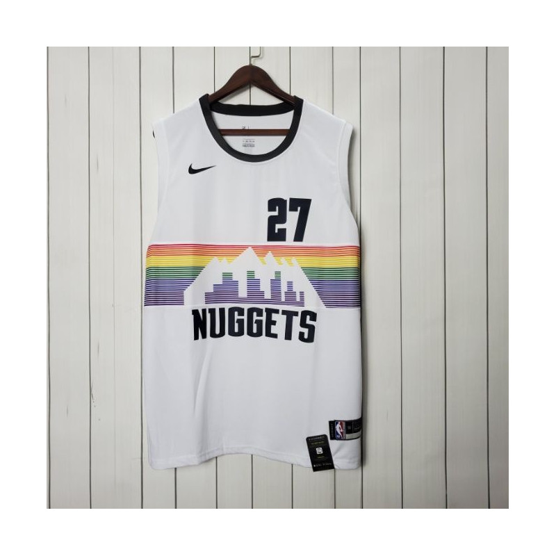 Camiseta NBA Jamal Murray Denver Nuggets Blanca 2021