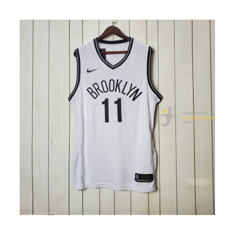 Camiseta NBA Kyrie Irving de Brooklyn Nets Blanca Bordado 2020-2021