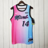 Camiseta NBA Tyler Herro Miami Heat Azul Rosa Gradient Color City Versión 2020-2021