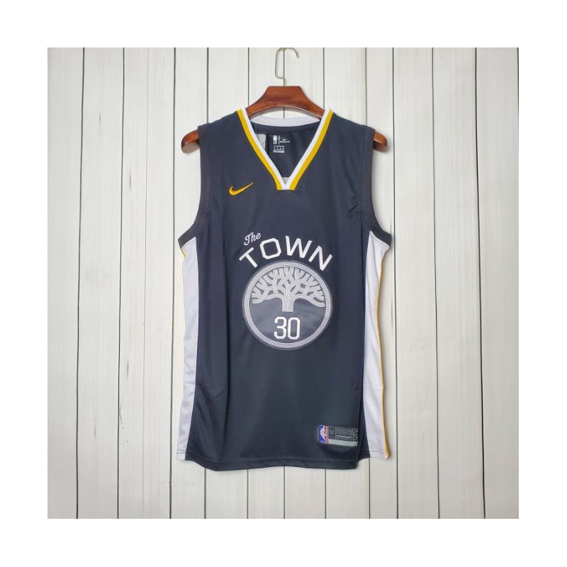 láser Oeste dólar estadounidense Camiseta NBA Stephen Curry de Los Golden State Warriors The Town 2020-2021