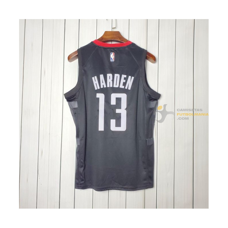 sufrir vergüenza sobre Camiseta NBA James Harden de Houston Rockets Negra 2020-2021