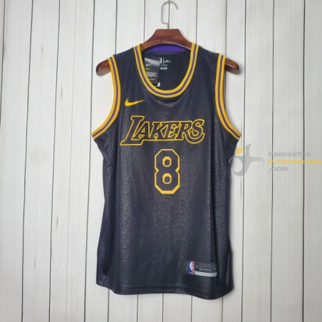 perrito Interminable Una noche Camiseta NBA Kobe Bryant 8 Los Angeles Lakers Negra 2020-2021