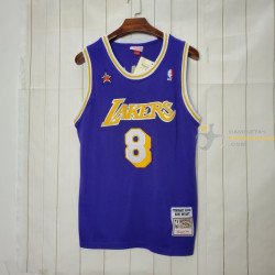 Camiseta NBA Kobe Bryant 8 Los Angeles Lakers Retro Clásica 8 Febrero 1998