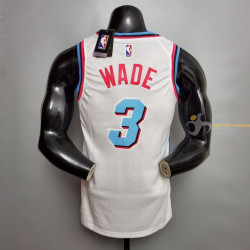 Camiseta NBA Dwyane Wade Miami Heat Blanca 2020-2021