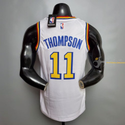 Camiseta NBA Klay Thompson de Los Golden State Warriors City Edition Blanca 2021