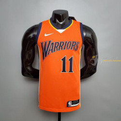 Camiseta NBA Klay Thompson de Los Golden State Warriors City Edition Naranja 2021