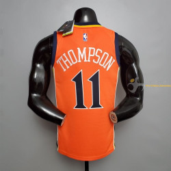 Camiseta NBA Klay Thompson de Los Golden State Warriors City Edition Naranja 2021