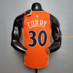Camiseta NBA Stephen Curry de Los Golden State Warriors Naranja 2020-2021