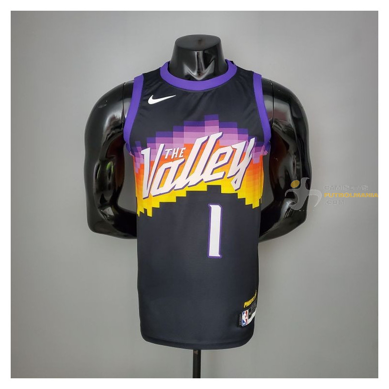 Camiseta NBA Devin Booker Phoenix Suns Negra 2021