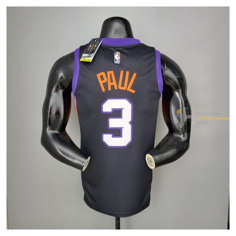 Camiseta NBA Chris Paul Phoenix Suns Negra 2021