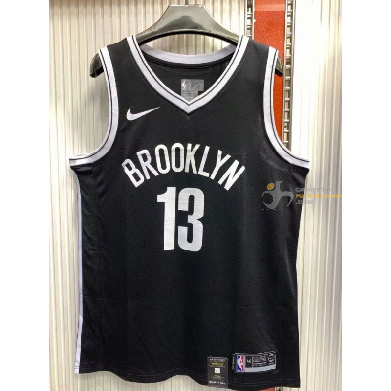 Camiseta NBA James Harden Brooklyn Nets Negra 2020-2021