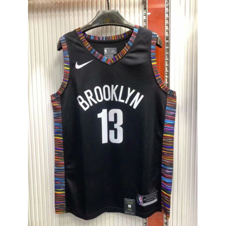Camiseta NBA James Harden de Brooklyn Nets Negra City Edition 2020-2021