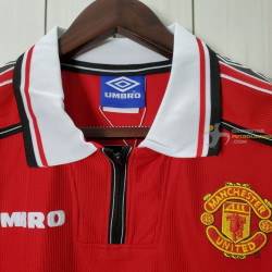 Camiseta Manchester United Retro Clásica 1998-1999