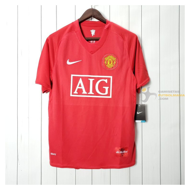 Camiseta Manchester United Retro Clásica 2007-2008
