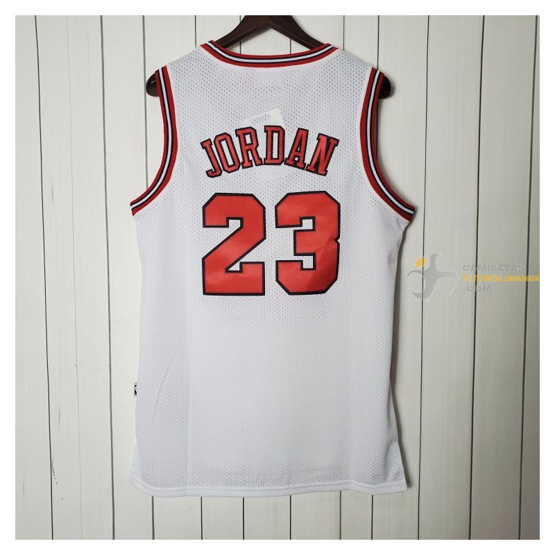 Camiseta NBA Michael Jordan de los Chicago Bulls Blanca 1997-1998