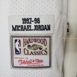 Camiseta NBA Michael Jordan de los Chicago Bulls Blanca 1997-1998