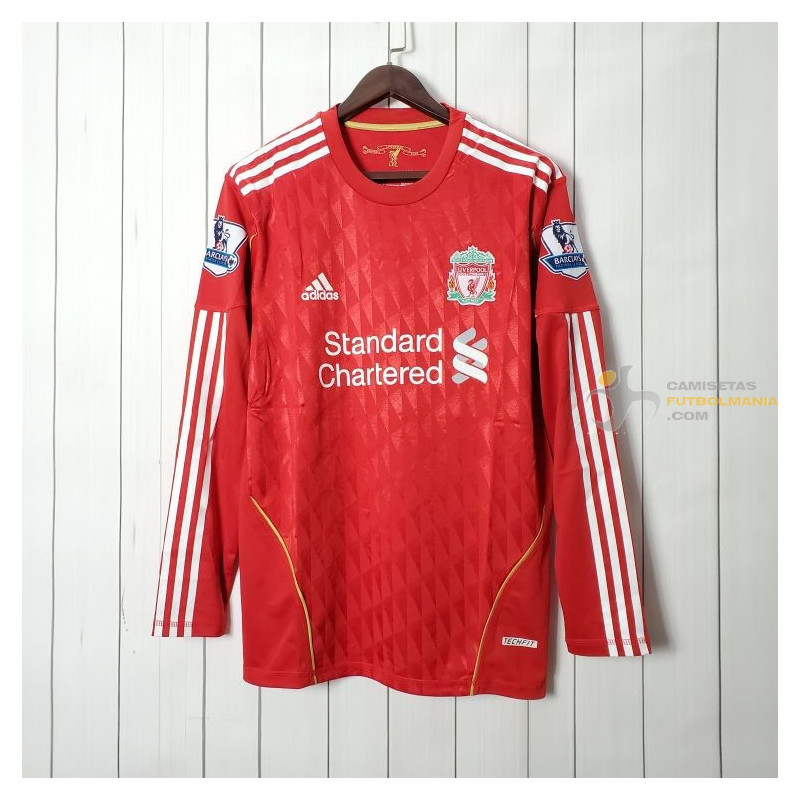 Camiseta Liverpool Retro Clásica Manga Larga 2011-2012