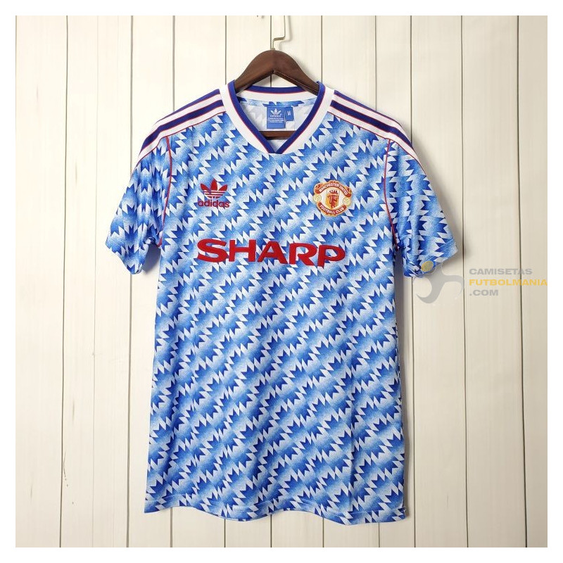 Camiseta Manchester United Segunda Equipación Retro Clásica 1990-1992