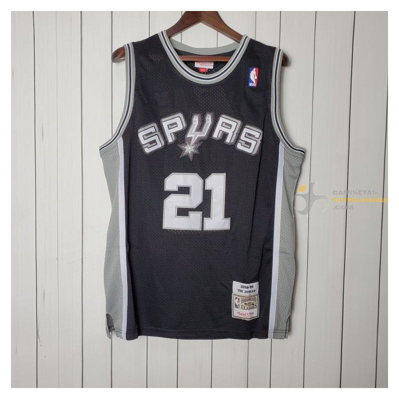 Camiseta NBA Tim Duncan Spurs San Antonio Retro Clásica 1998-1999