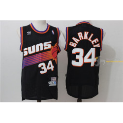 Camiseta NBA Charles Barkley 34 Phoenix Suns Retro Clásica Negra