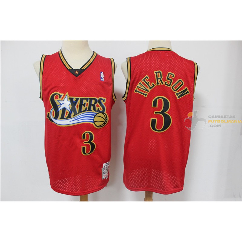 Camiseta NBA Allen Iverson de los Seventy Sixers 1999-2000
