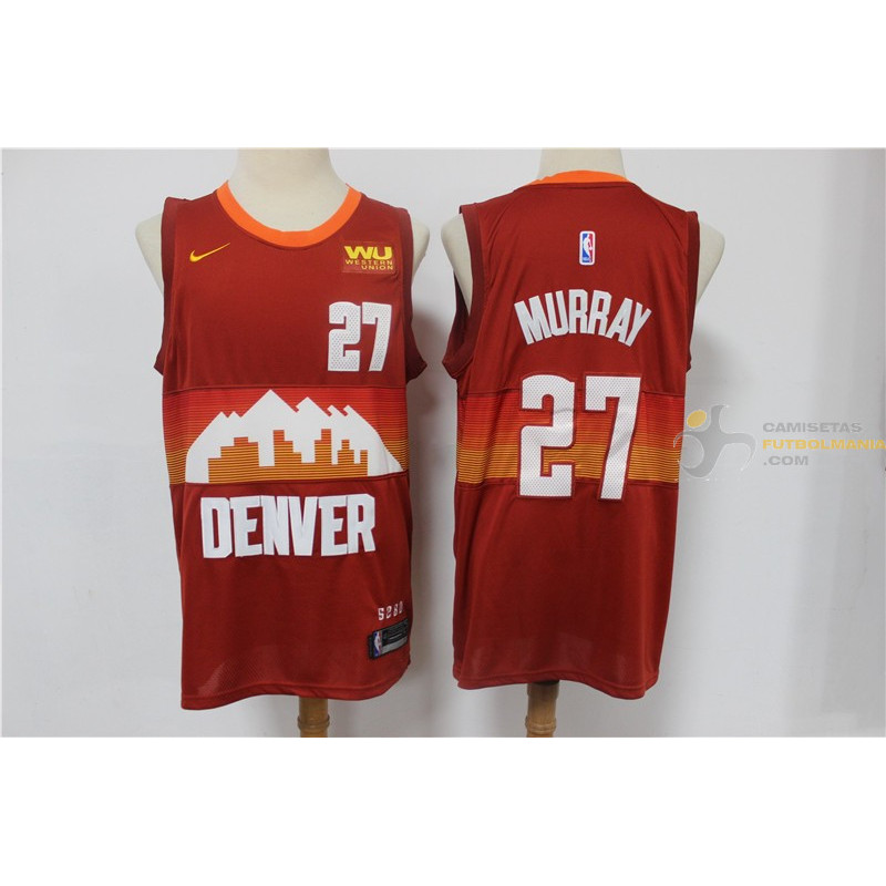 Camiseta NBA Jamal Murray 27 Denver Nuggets Roja 2021
