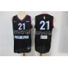 Camiseta NBA Joel Embiid Philadelphia 76ers Negra 2020-2021