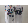 Camiseta NBA Karl Malone Utah Jazz Retro Clásica Blanca