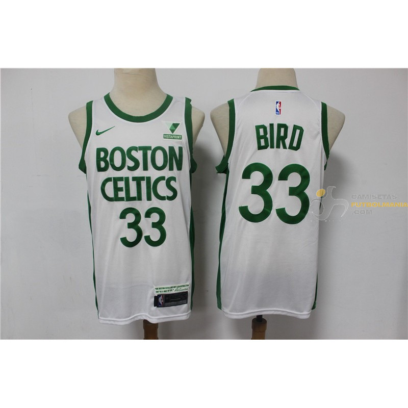 Camiseta NBA Larry Bird de los Boston Celtics Replica Clásica Blanca