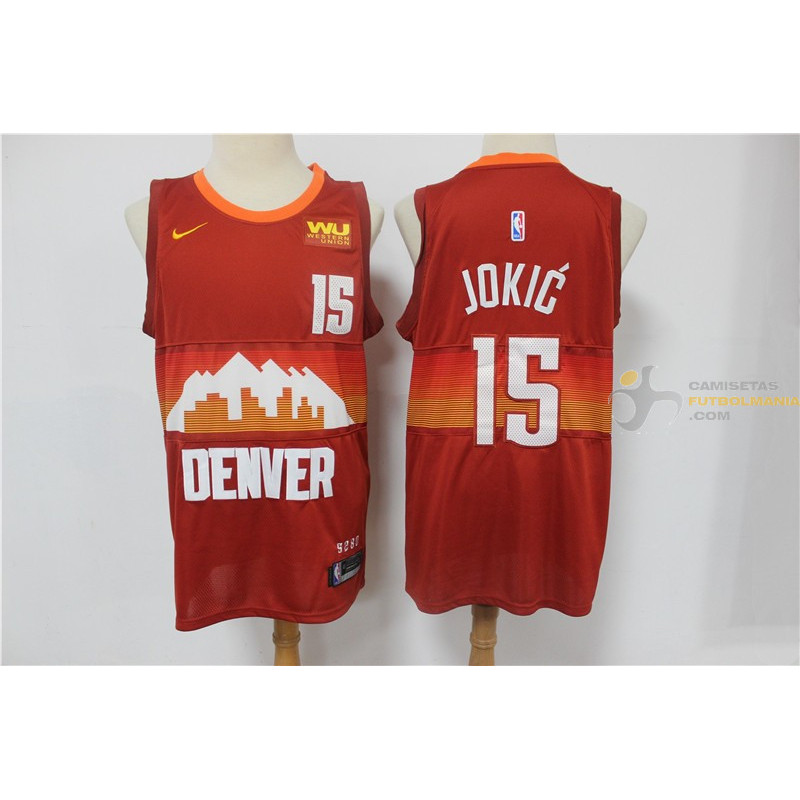 Camiseta NBA Nikola Jokic Denver Nuggets Roja 2021