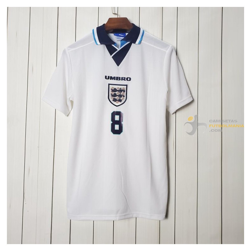 Camiseta Inglaterra Primera Equipación Retro Clásica 1996