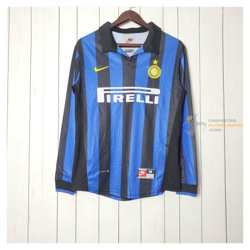 Camiseta Inter Milán Retro Clásica Manga Larga 1998-1999