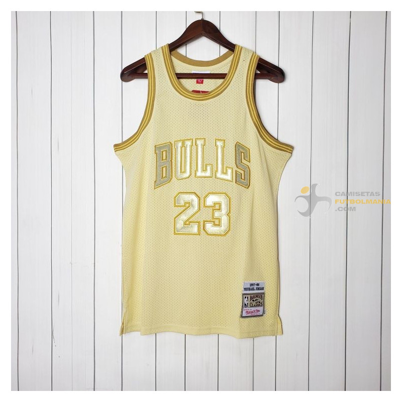 Camiseta NBA Michael Jordan de los Chicago Bulls Gold Edition 2021