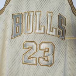 Camiseta NBA Michael Jordan 23 de los Chicago Bulls Retro Clásica Gold Edition 1997-1998