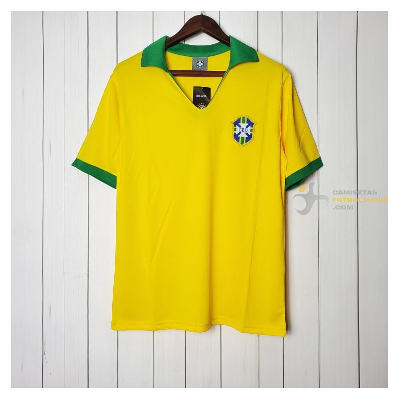 Camiseta Brasil CBF Retro Clásica 1957