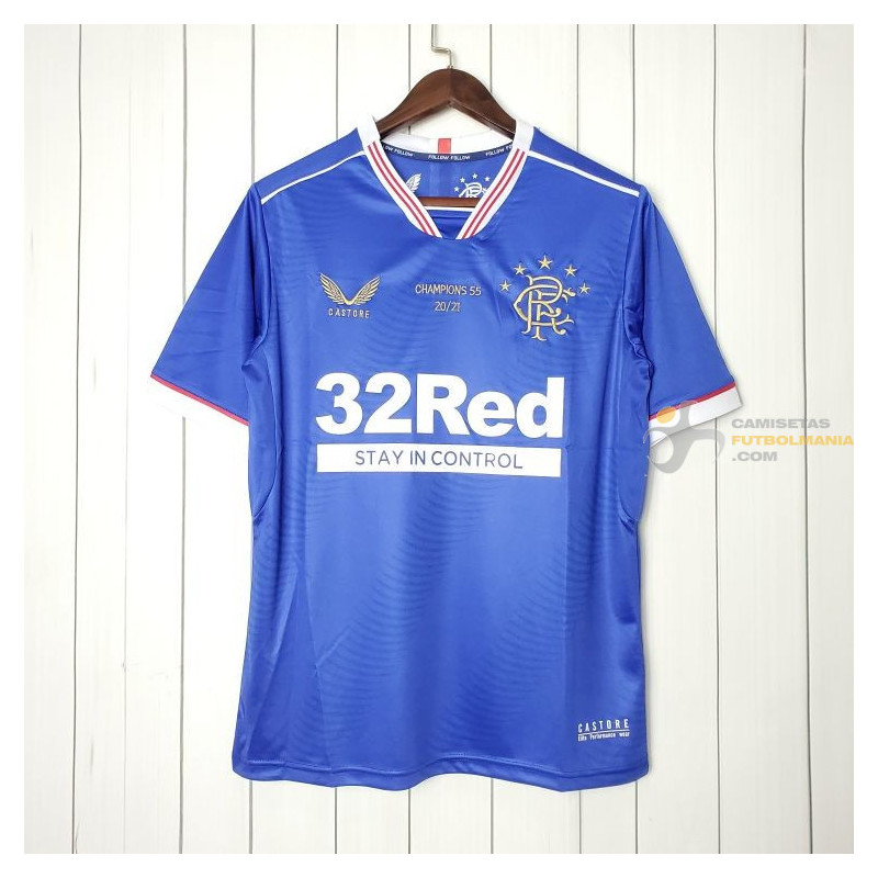Camiseta Glasgow Rangers Primera Equipación Champions Edition 2020-2021