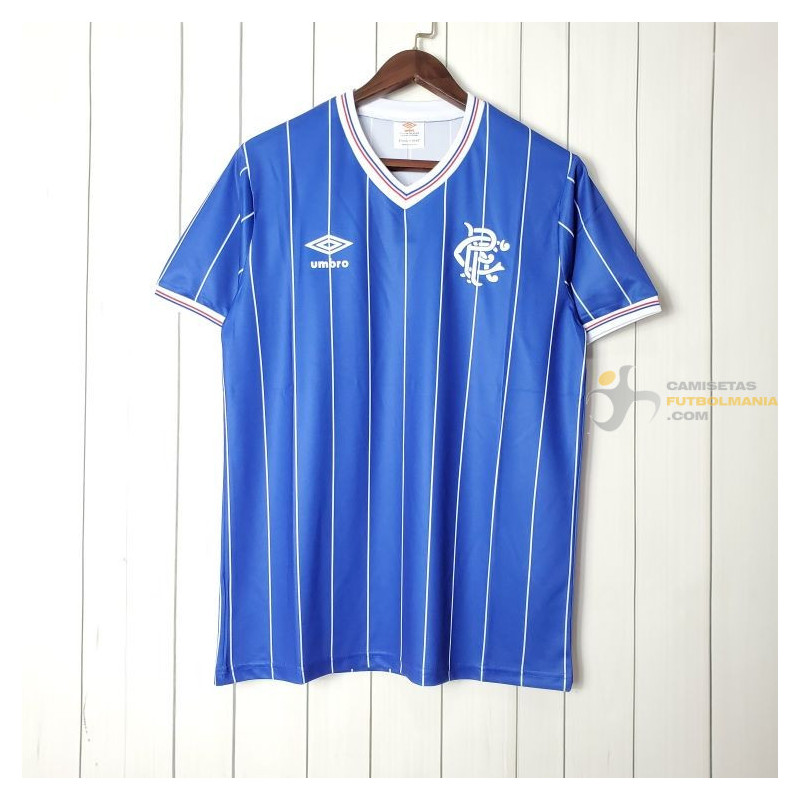 Camiseta Glasgow Rangers Primera Equipación Retro Clásica 1982-1983