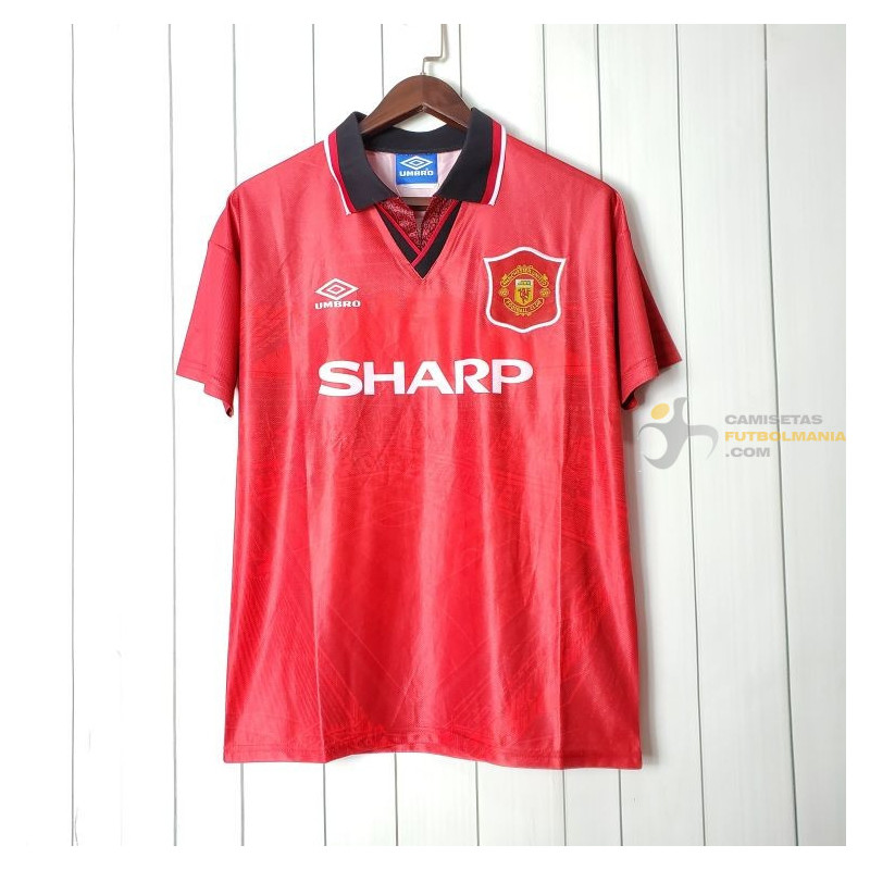 Camiseta Manchester United Primera Equipación Retro Clásica 1994-1996