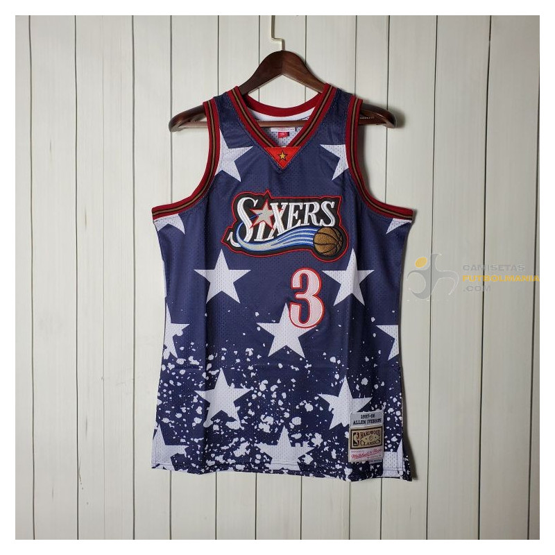 póngase en fila Simular prioridad Camiseta NBA Allen Iverson All-Star Version Retro Clásica 1997-1998