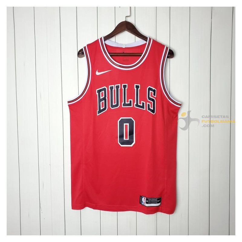Camiseta NBA Coby White 0 Chicago Bulls Roja 2021-2022