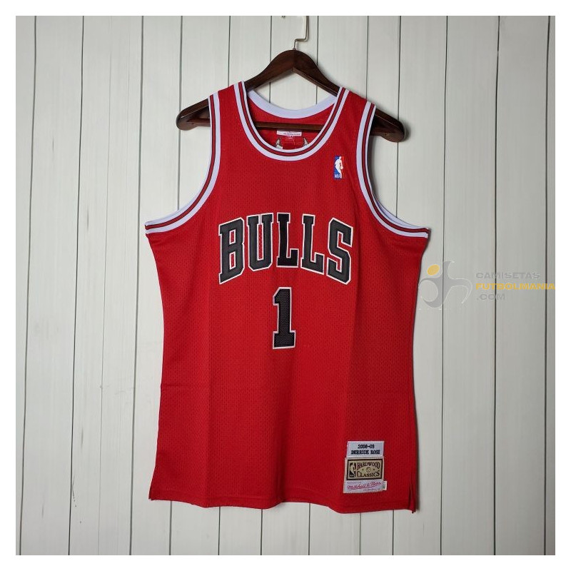 Discriminación Ondular peor Camiseta NBA Derrick Rose de los Chicago Bulls Retro Clásica 2008-2009