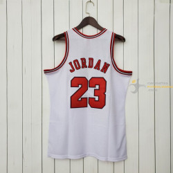 Camiseta NBA Michael Jordan de los Chicago Bulls Blanca 1996-1997
