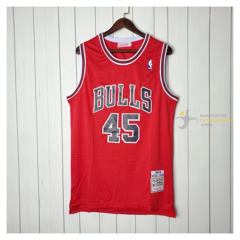 Camiseta NBA Michael Jordan 45 Chicago Bulls Retro Clásica 1994-1995