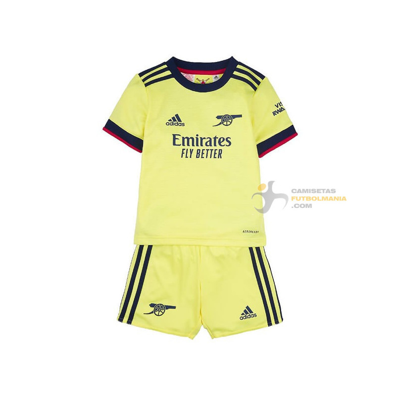 Camiseta y Pantalón Niños Arsenal Segunda Equipación 2021-2022