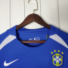 Camiseta Brasil CBF Retro Clásica Segunda Equipación 2002