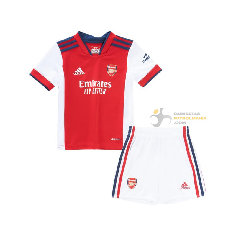 Camiseta y Pantalón Niños Arsenal Primera Equipación 2021-2022