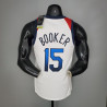 Camiseta NBA Devin Booker 15 USA Blanca Silk Version 2021