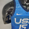 Camiseta NBA Devin Booker 15 USA Azul Silk Version 2021