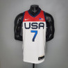 Camiseta NBA Kevin Durant USA Blanca Silk Version 2021