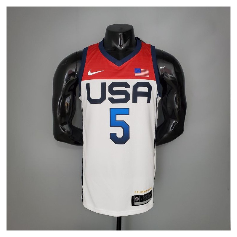 Camiseta NBA Zachary LaVine USA Blanca Silk Version 2021